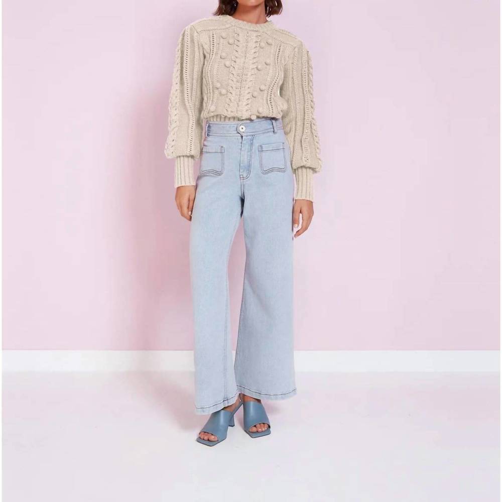 NEW MAGALI PASCAL lea sweater in ecru